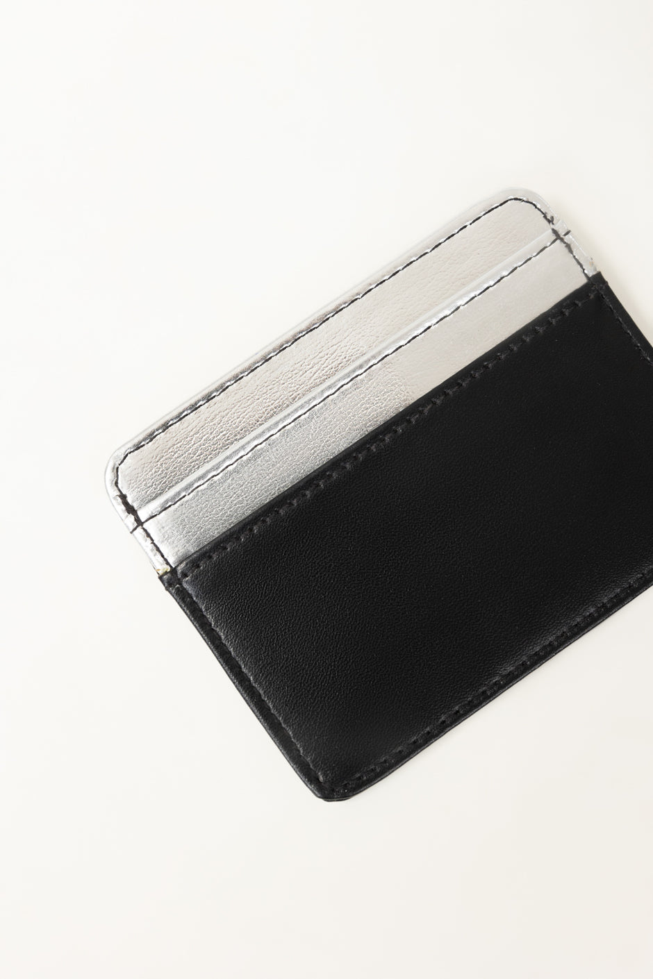 Black Silver Card Holder