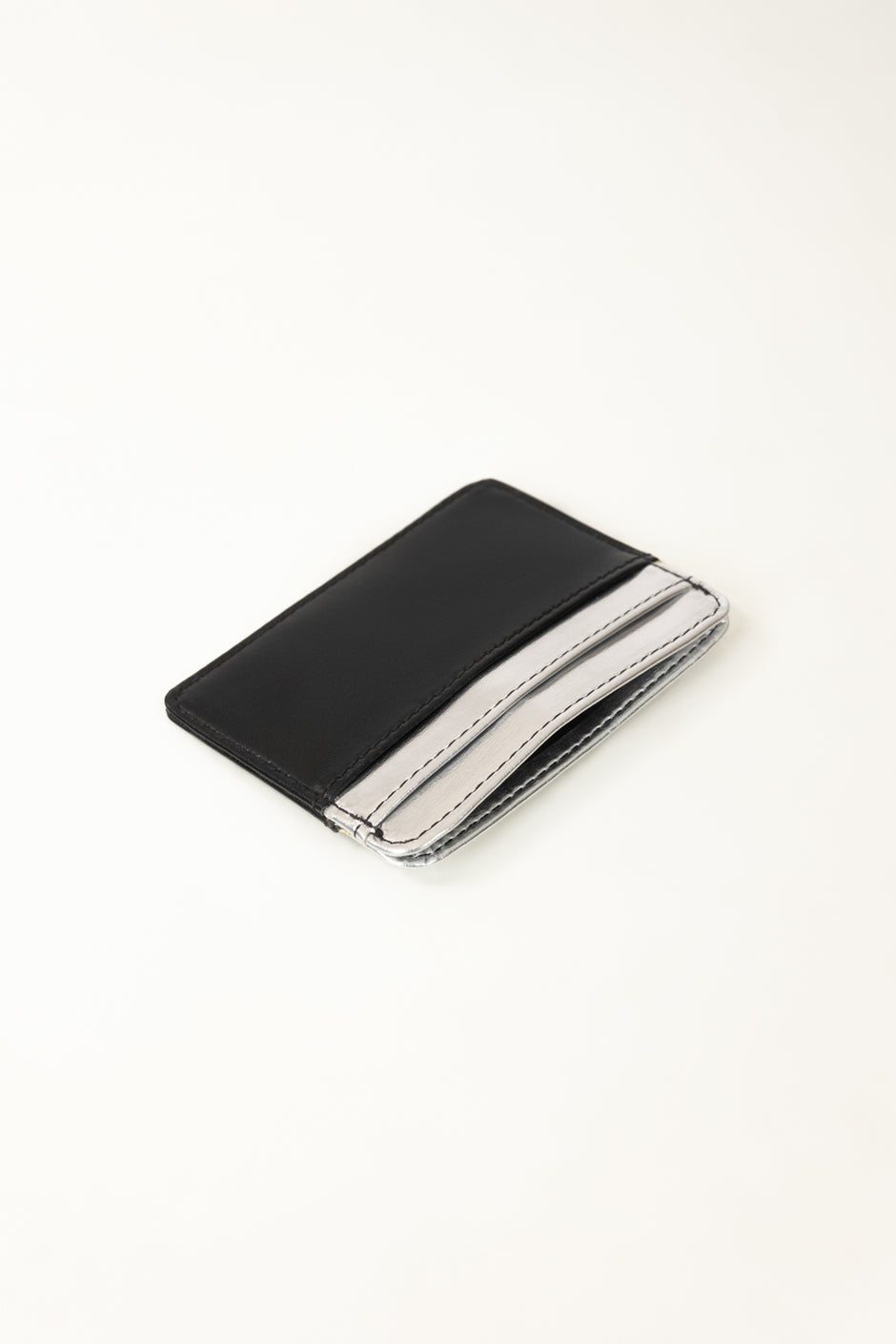 Black Silver Card Holder