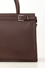 Dark Brown Tote Bag IBS-TTB25-086
