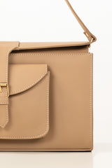 Dark Beige Shoulder Bag IBS-SHB25-057