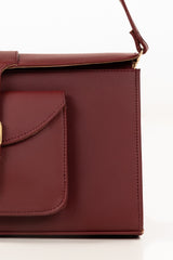 Maroon Shoulder Bag IBS-SHB25-058