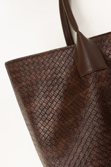 Dark Brown Tote Bag IBS-TTB25-077