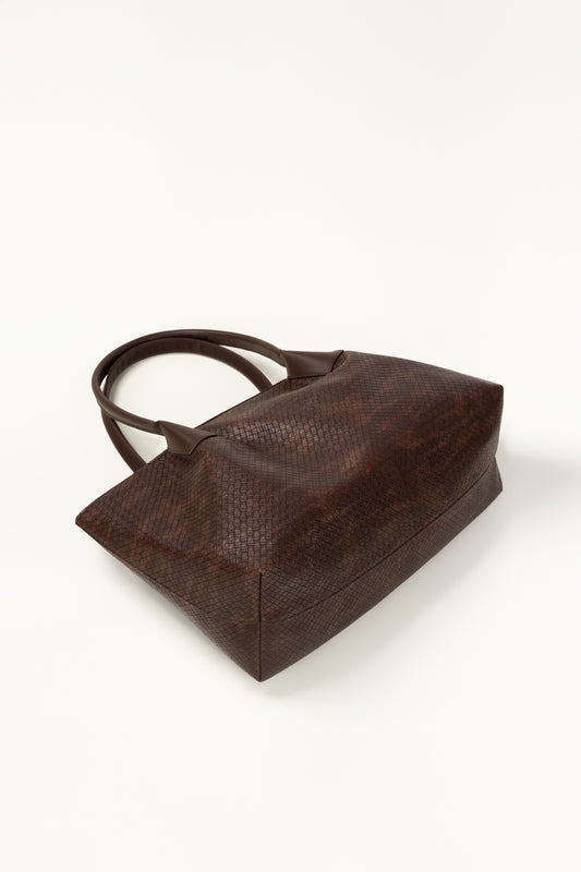 Dark Brown Tote Bag IBS-TTB25-077