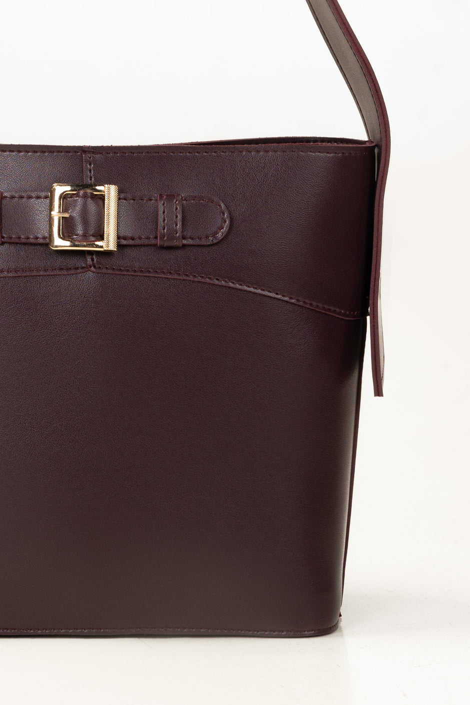 Maroon Bucket Bag