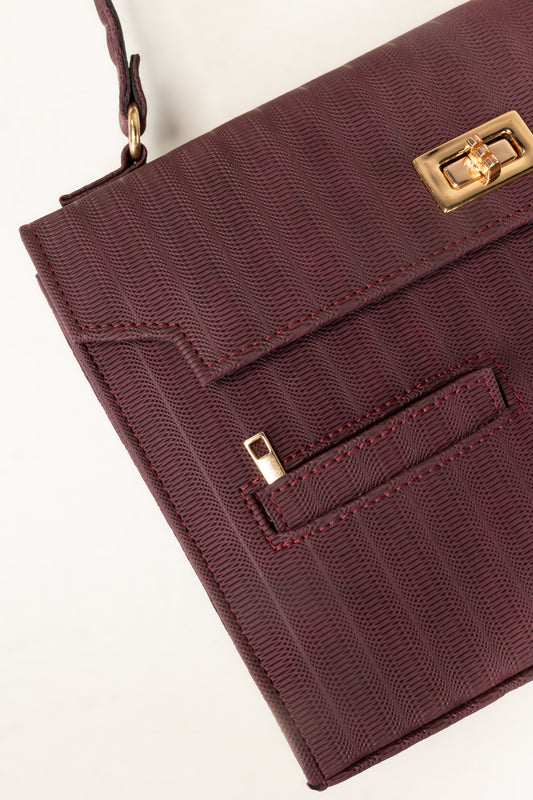 Maroon Handbag IBS-HDB26-012