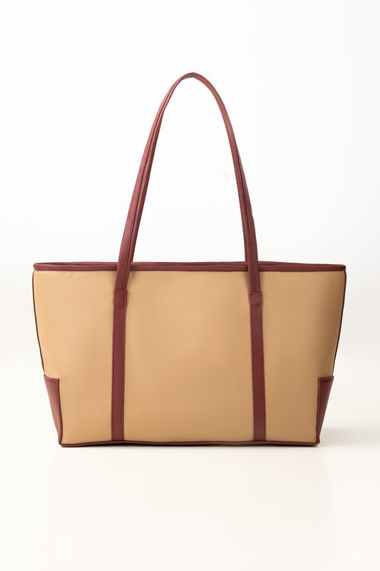 Dark Beige Tote Bag IBS-TTB26-017