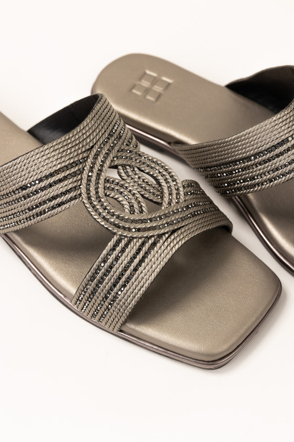 Gun Metal Slippers