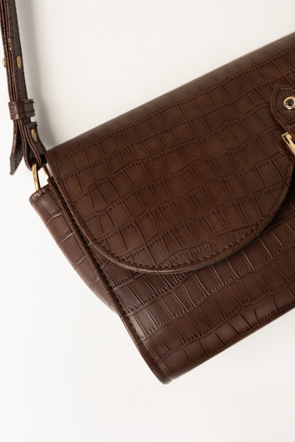 Dark Brown Cross Body Bag IBS-CBB26-012