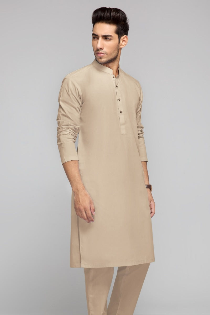 Beige Unstitched Fabric GUL RUBIA LAWN