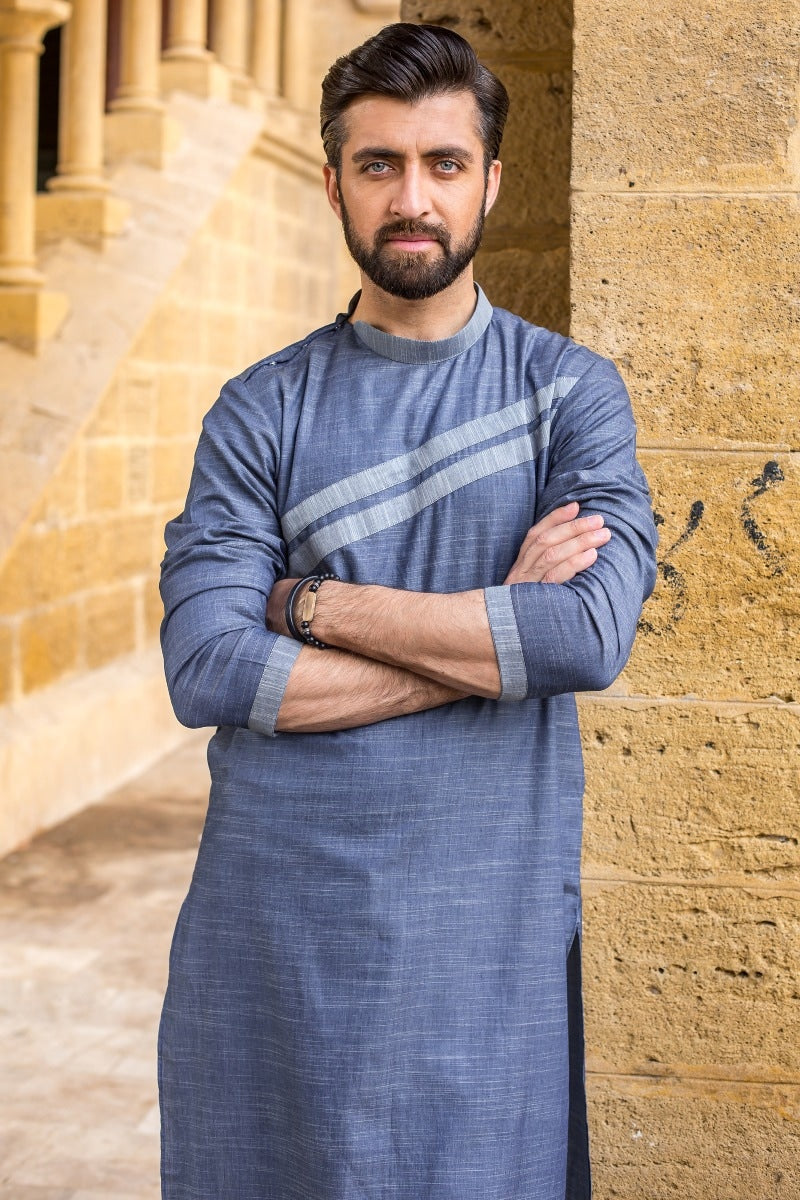 Grey Unstitched Fabric DENIM CLUB