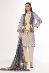 3 Piece Unstitched Printed Lawn Suit CLP-42136