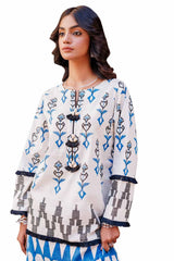 2 Piece Unstitched Jacquard Printed Suit with Lawn Trouser JT-42010