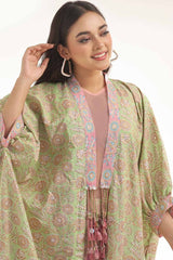 Unstitched Gold Printed Lawn Shirt SL-42034 B