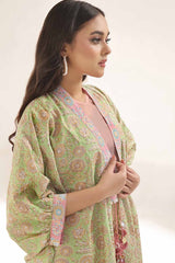 Unstitched Gold Printed Lawn Shirt SL-42034 B
