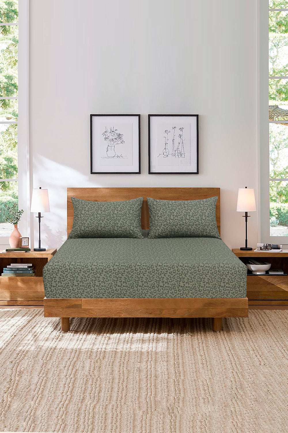 Printed Fitted Sheet Set