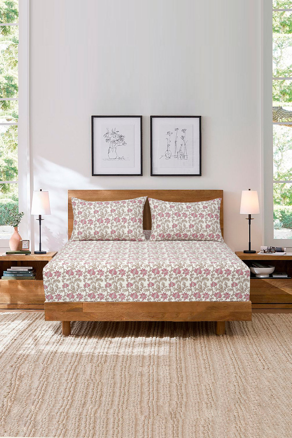 Printed Fitted Sheet Set