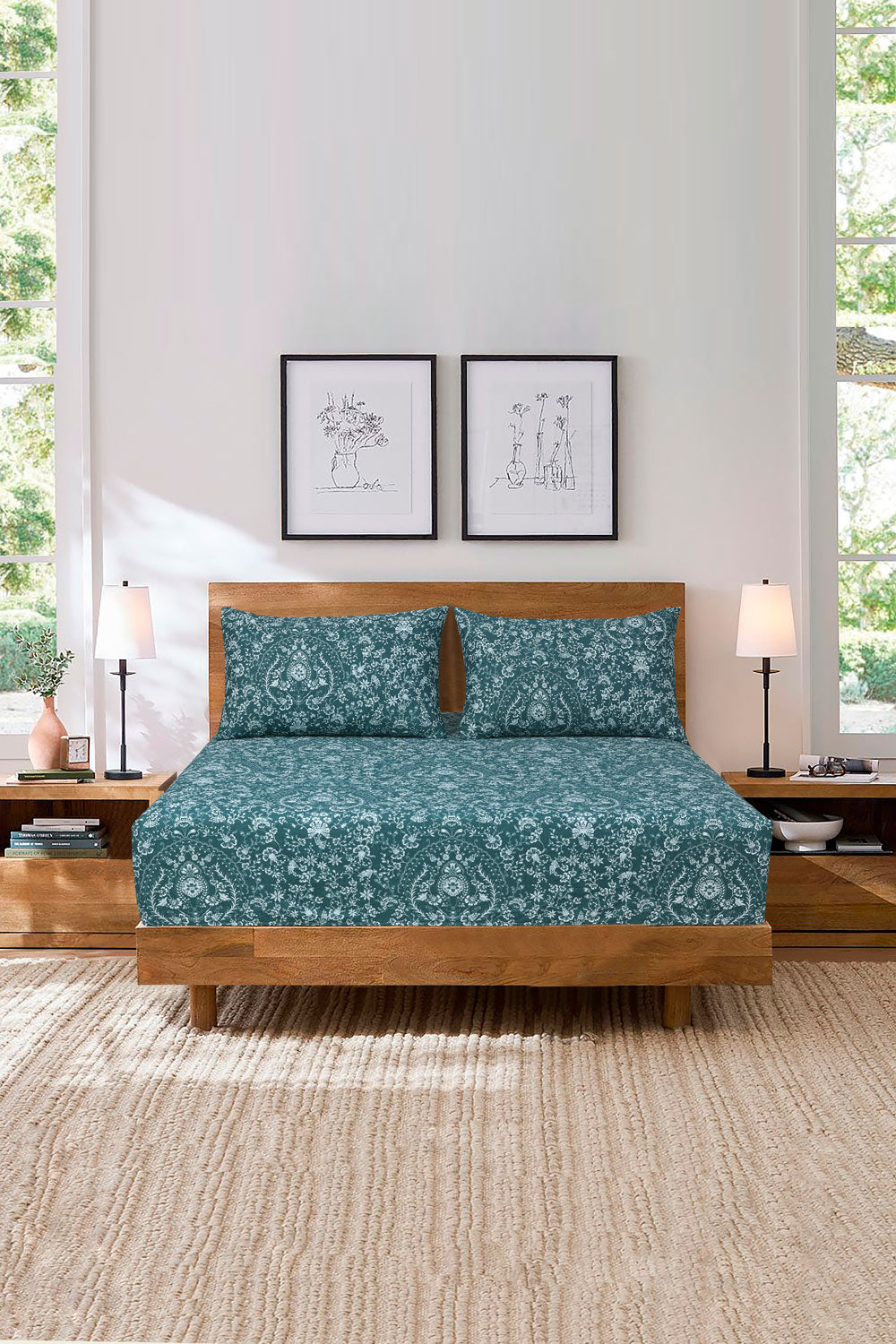 Printed Fitted Sheet Set
