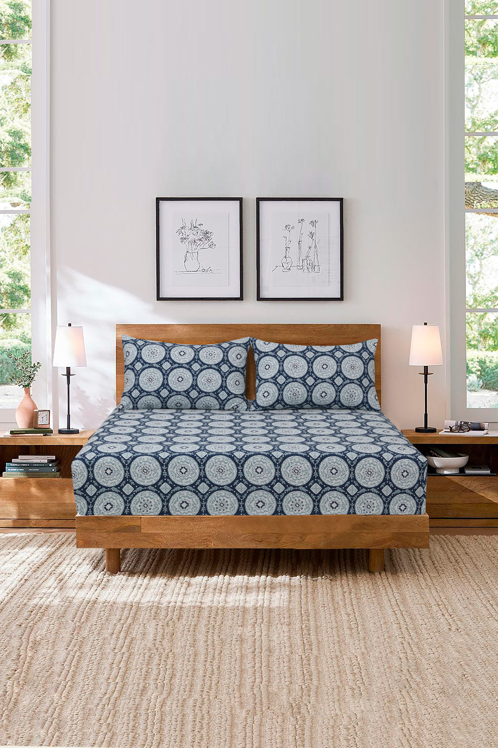 Printed Fitted Sheet Set