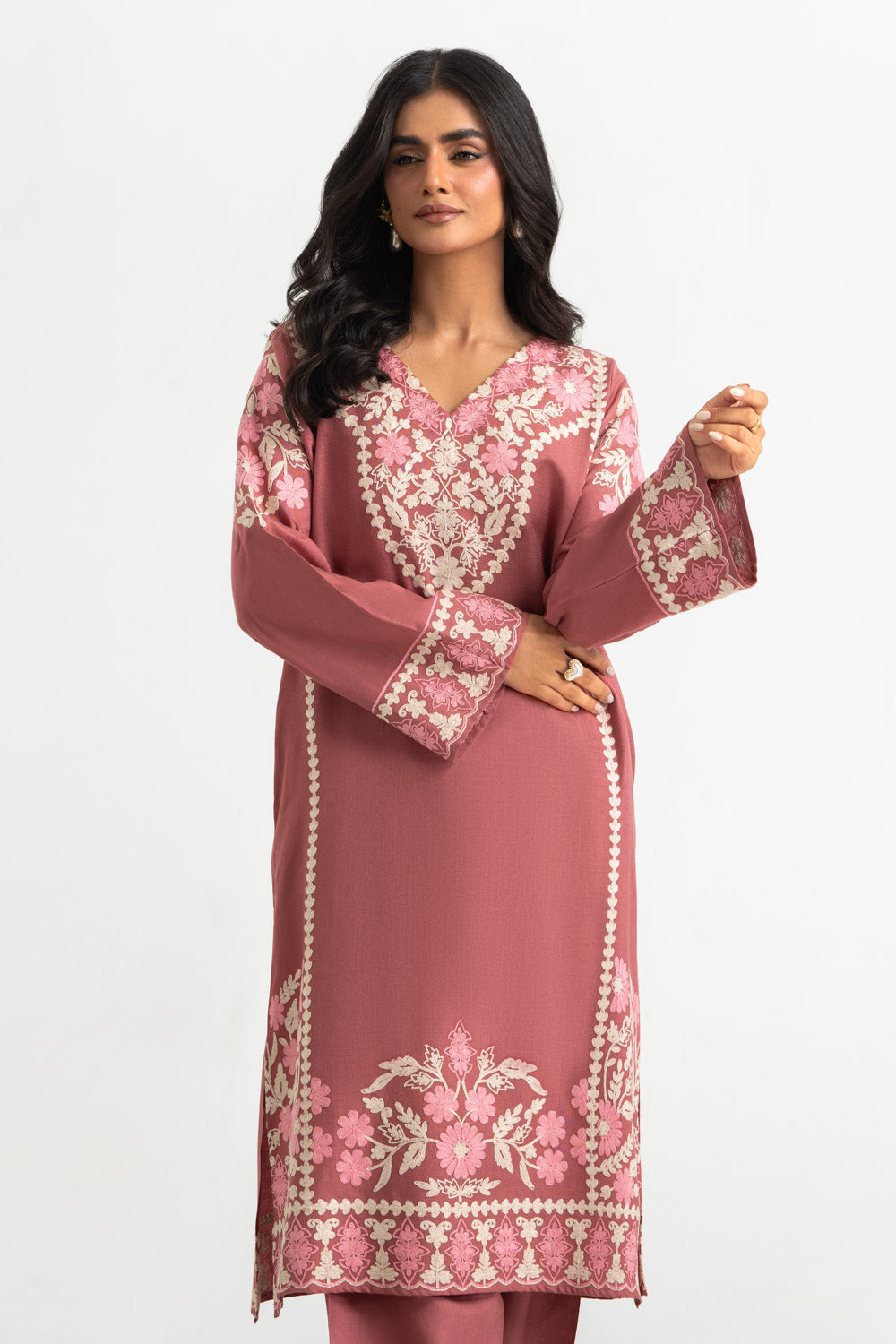 Acrylic Embroidered Co-Ord Set
