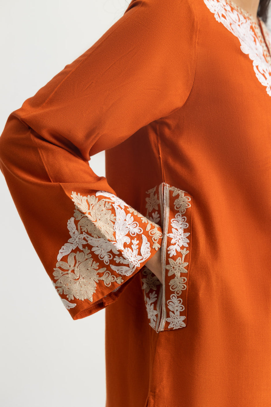 Acrylic Embroidered Co-Ord Set