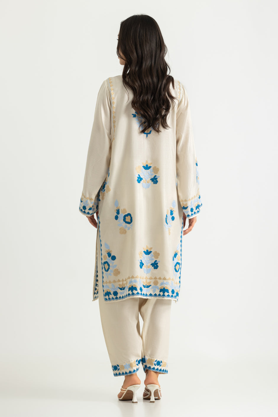 Acrylic Embroidered Shirt Trouser