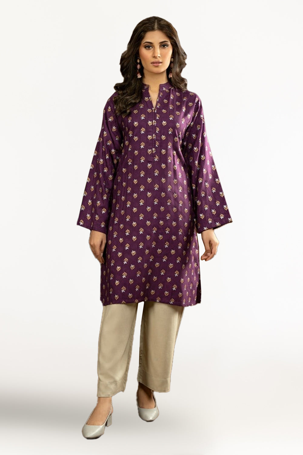 Acrylic Jacquard Block Printed Shirt