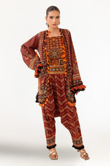 2 Piece Unstitched Gold Printed Lawn Suit TL-52144