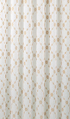 Almond buff Embroidered Curtain