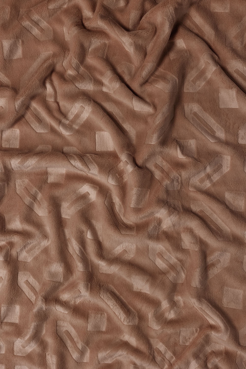 Almond Double Ply Fleece Throw