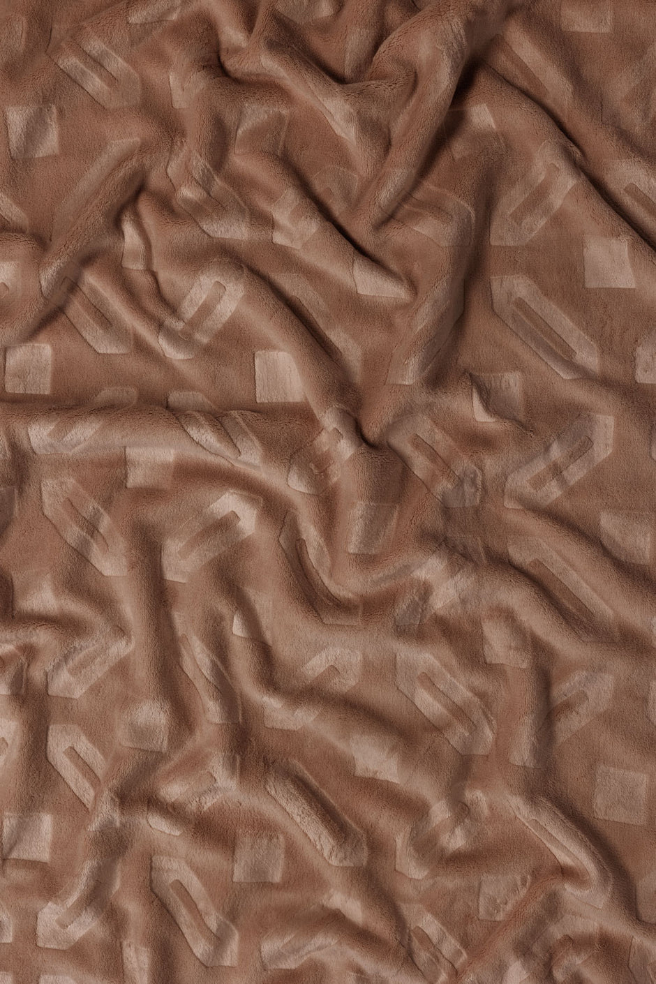 Almond Double Ply Fleece Throw