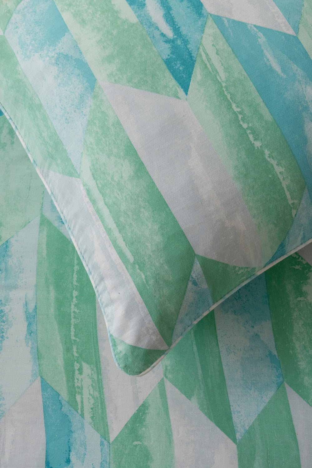 Aqua Prism Quilt Cover Set