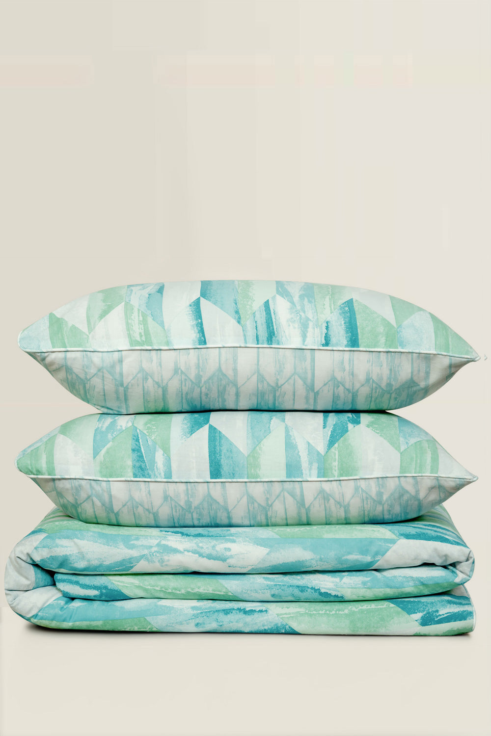 Aqua Prism Quilt Cover Set