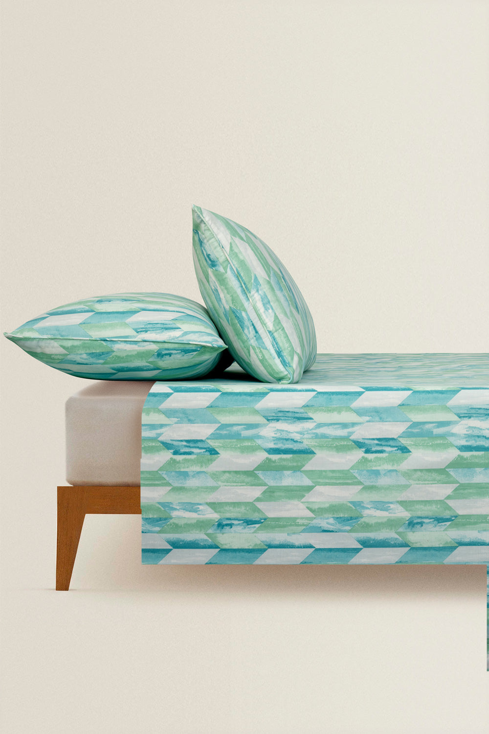 Aqua Prism Bed Sheet Set