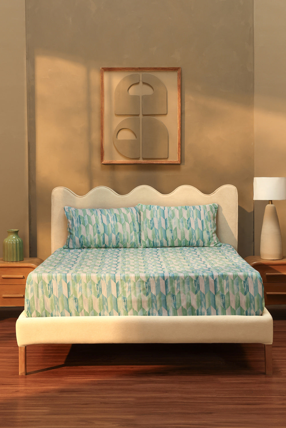 Aqua Prism Bed Sheet Set