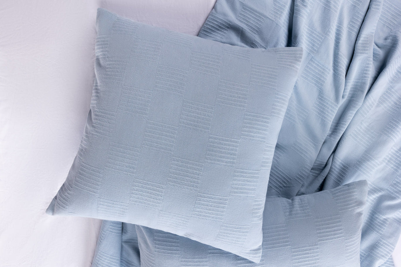 Aqua Glow Thermal Square Cushion