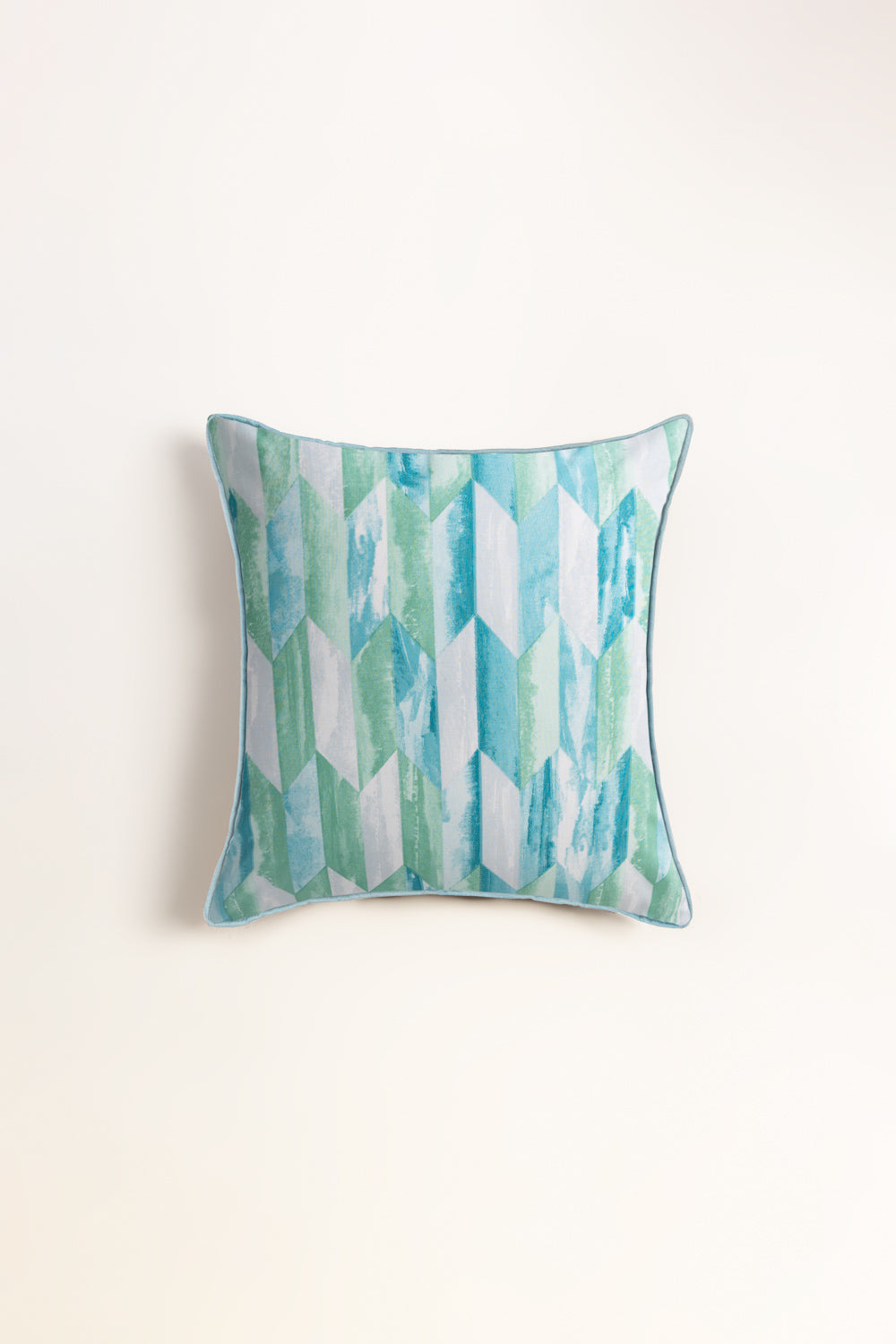 Aqua Prism Square Cushion Cover