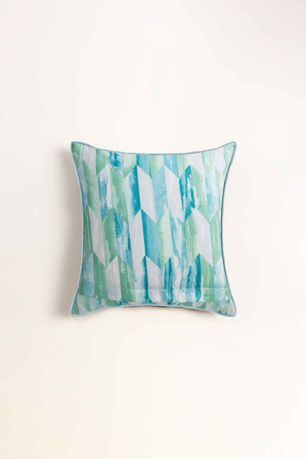 Aqua Prism Square Cushion Cover