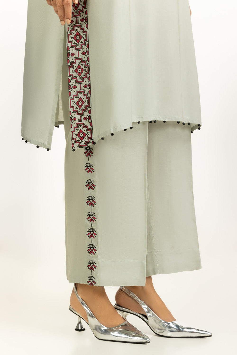 Arabic Linen Block Printed Co-Ord Set IUSTTS-1179