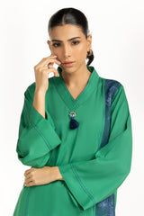 Arabic Linen Embroidered Co-Ord Set IUSTTS-1191