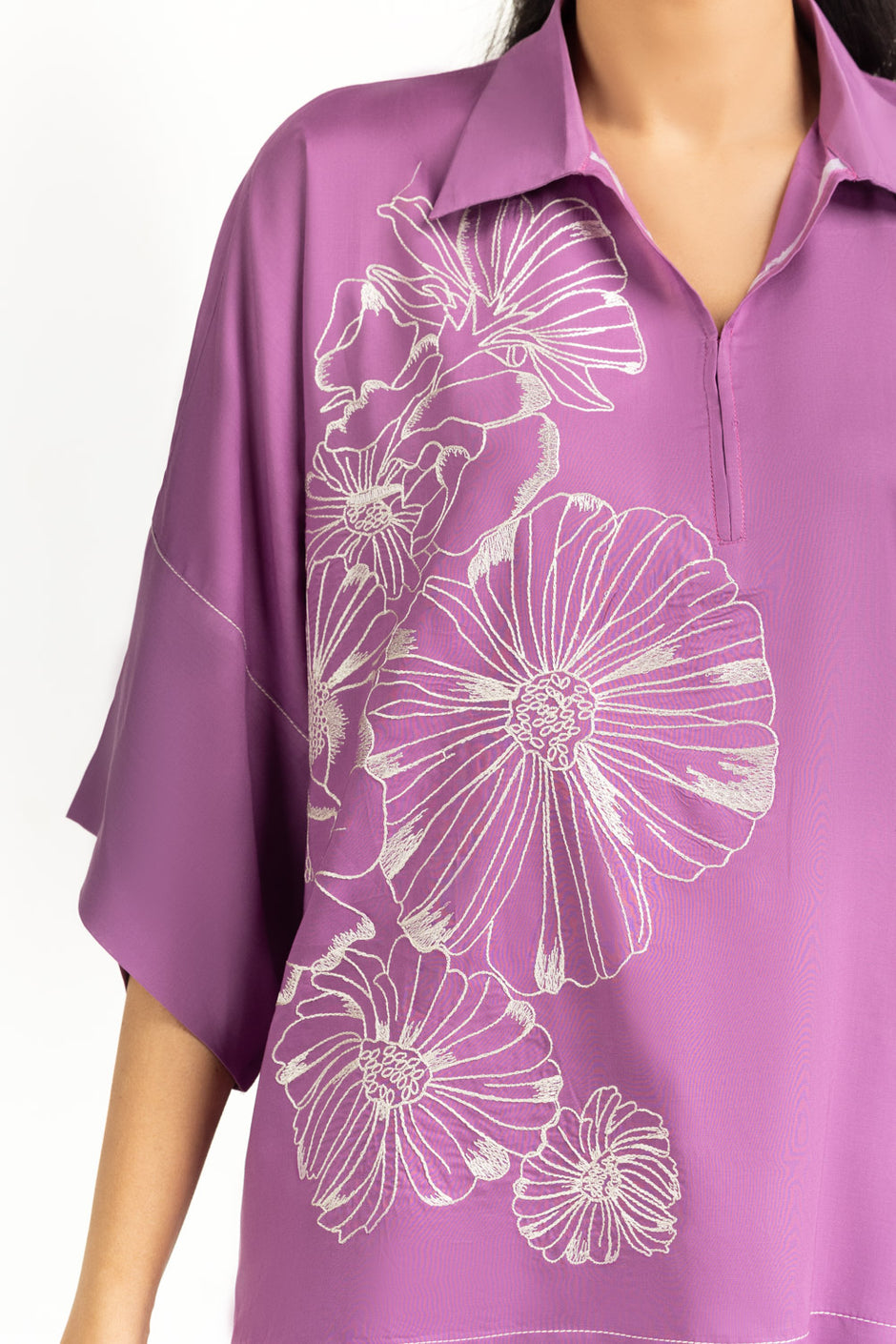 Arabic Linen Embroidered Co-Ord Set