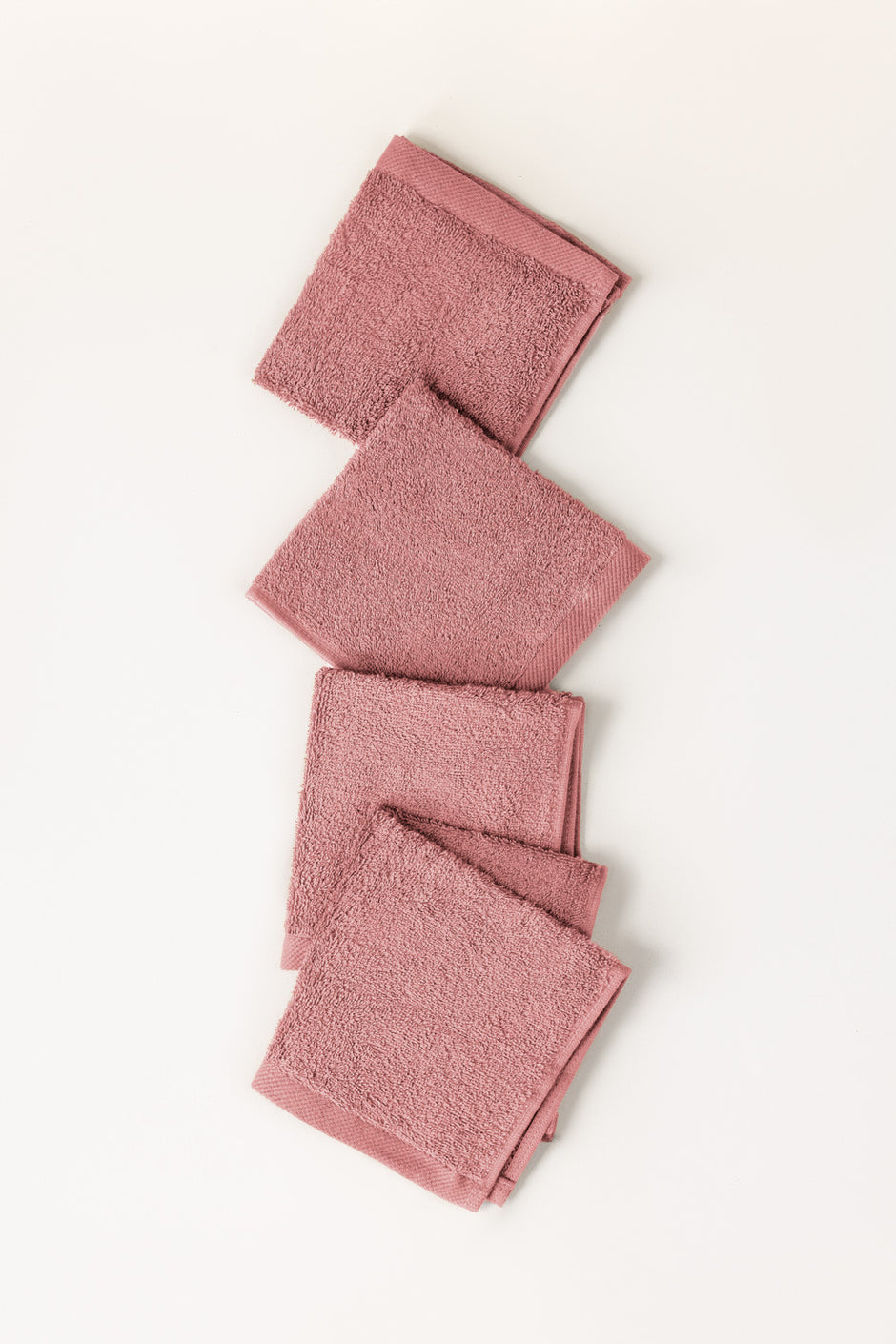 Ash Rose 4 Pcs Combed Face Towel Set