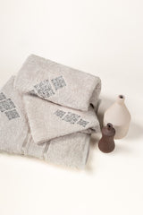 Ash Lilac 3pcs Embroidered Towel Set
