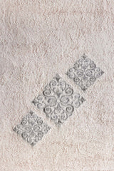 Ash Lilac Embroidered Towel