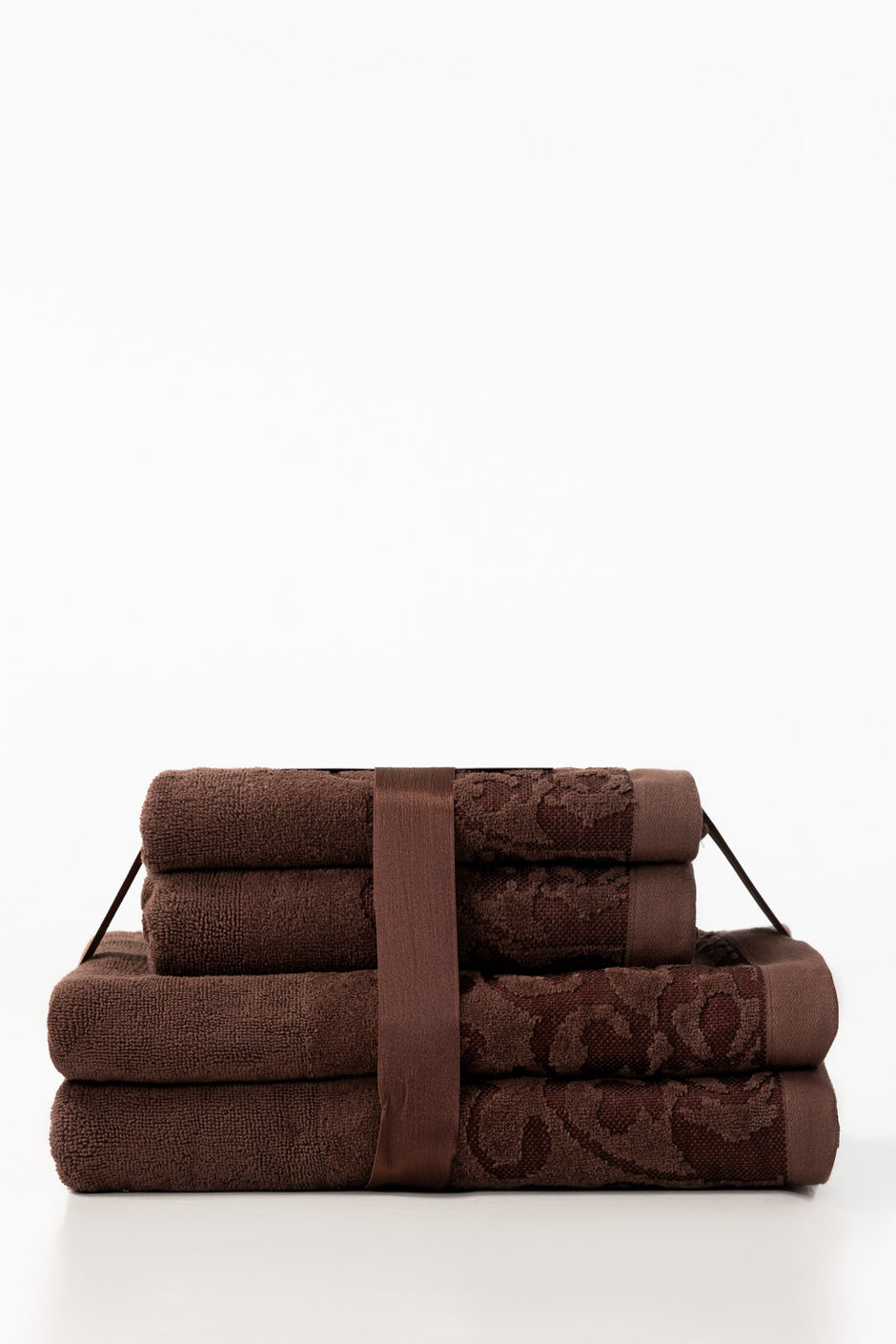 Aztec 4pcs Jacquard Dyed Towel Set