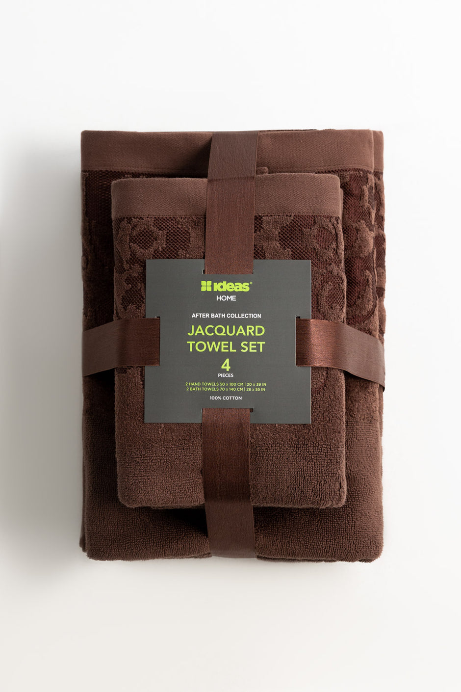 Aztec 4pcs Jacquard Dyed Towel Set