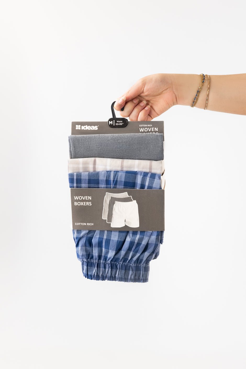 Assorted Woven Boxers (Pack of 3)