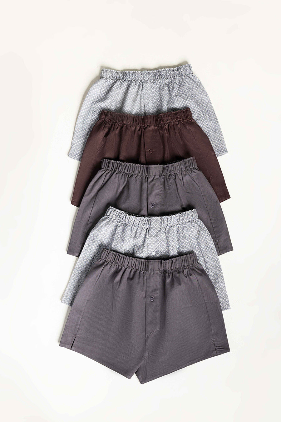 Assorted Woven Boxers for Men (Pack of 5)