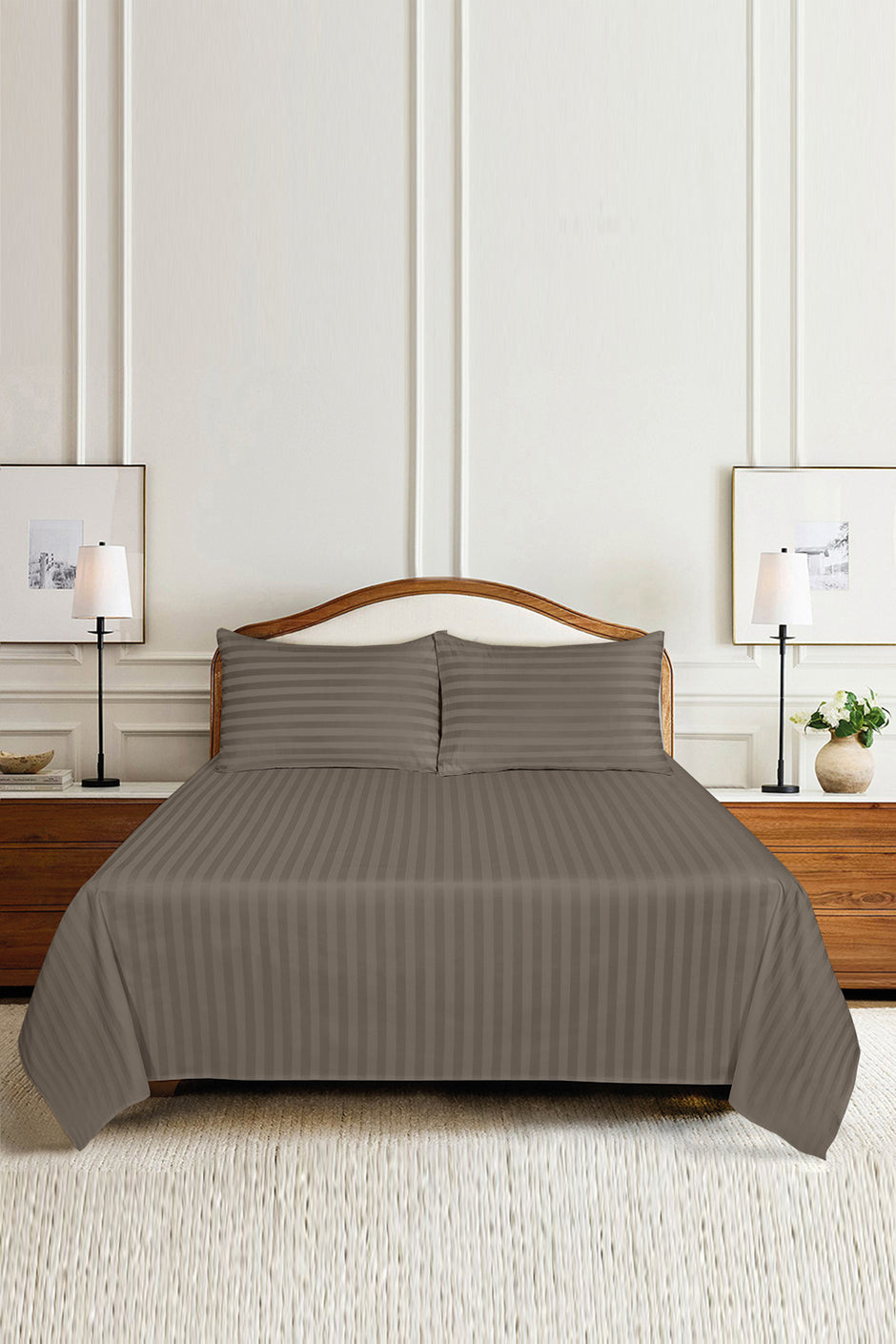 Brindle Luxury Stripe Bed Sheet Set