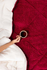 Beet Red Fleece Comforter