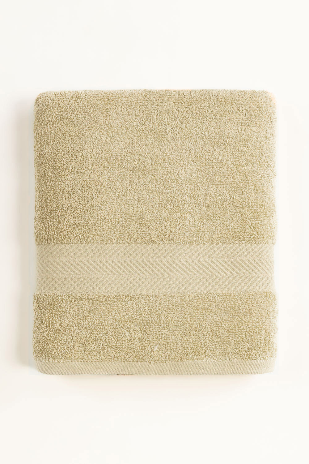 Beige Dyed Bath Towel